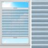 Plissee Duna, Blau, transparent