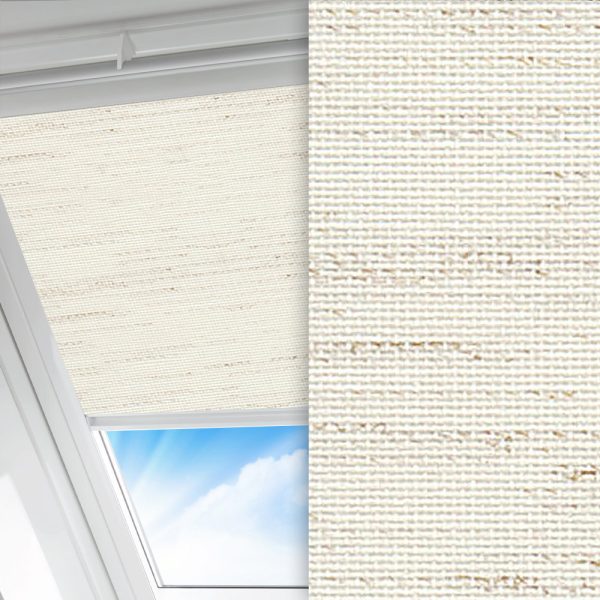 Dachfenster Rollo Diana, creme, komplett verdunkelnd, feucht abwischbar