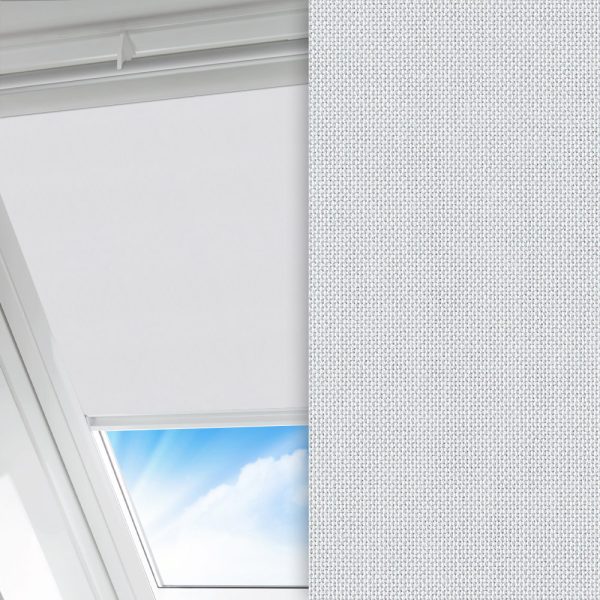 Dachfenster Rollo Silenzio, hellgrau, lichtdurchlässig & blickdicht, feucht abwischbar