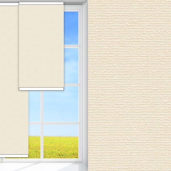 Flächenvorhang Prima Hot, creme, lichtdurchlässig & blickdicht, feucht abwischbar