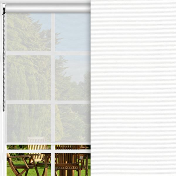 Rollo Midia, weiss, transparent, feucht abwischbar
